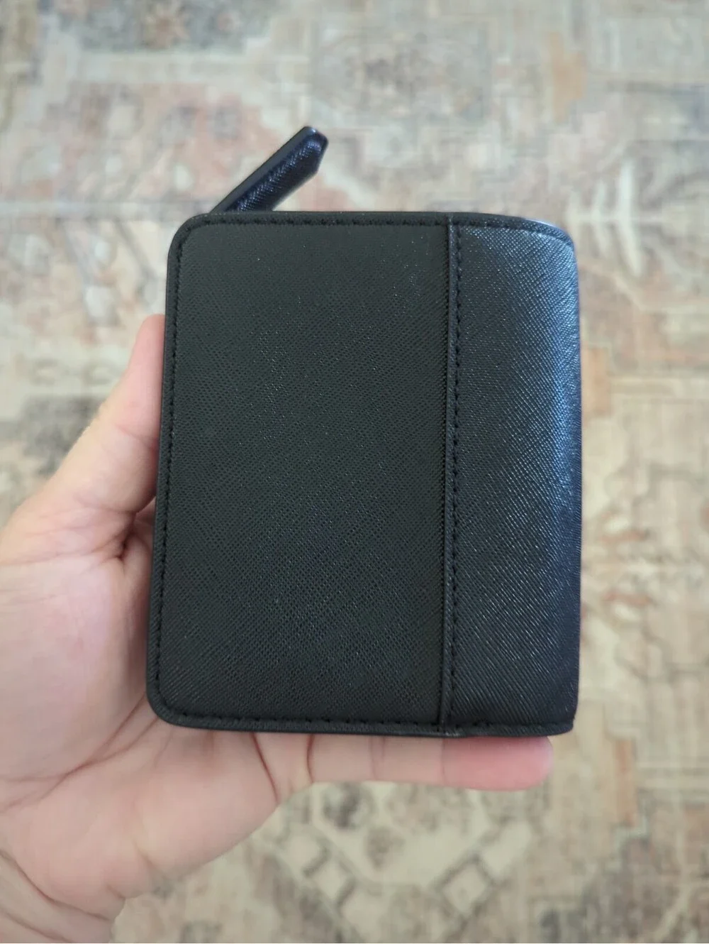 MARC JACOBS Black Saffiano Leather Mini Wallet
